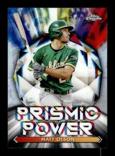2021 Topps Chrome Baseball #PP-11 Matt Olson Insert Prismic Power Oakland A's