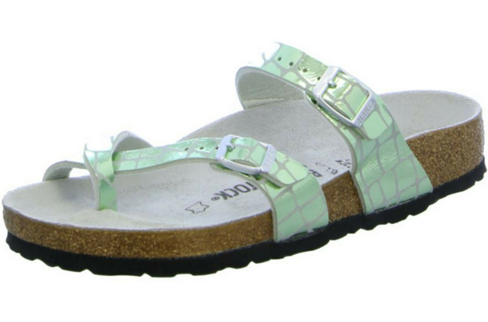 Birkenstock Mayari Thongs regular Gator Gleam Mineral Microfibre Slides  Shoes Sa | eBay