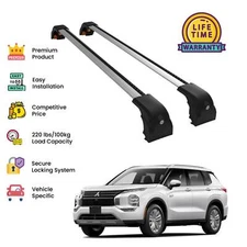 Premium Quality Roof Rack Cross Bar for Mitsubishi Outlander 2018-2025-Silver