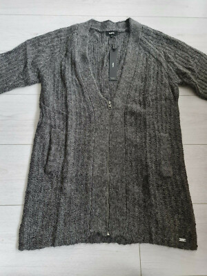 Tigha Herren Cardigan Jacke Suri grey melange Größe S