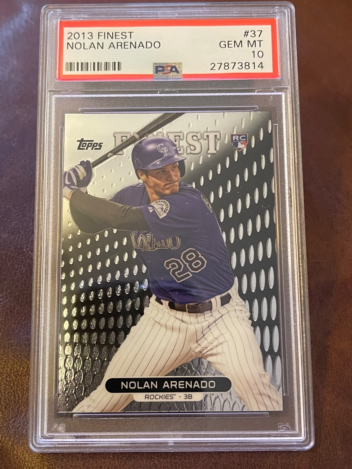 2013 Finest Baseball - PSA 10 Gem MT - Nolan Arenado - #37 - ROCKIES/CARDINALS!