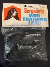 New In Package Vintage Sergent  s Web Training Lead 8 Ft Black