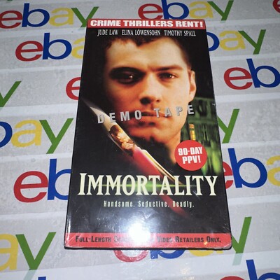 Immortality (VHS, 2001) Jude Law Elina Lowensohn Timothy Spall. B1