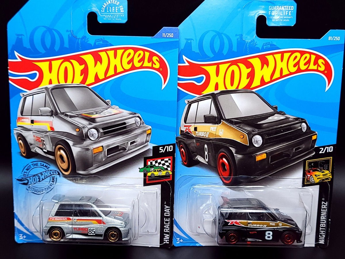 Hot Wheels 85 Honda City Turbo II Blue & Silver 2 Color & Series