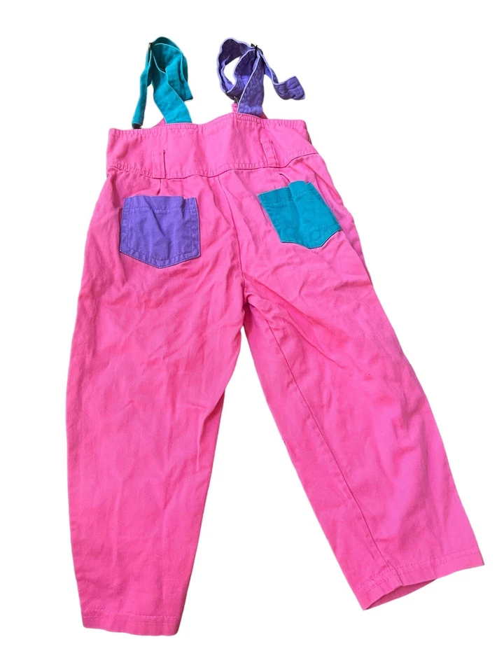 Mono plisado Little By Little de colección años 80 colorblock talla 3T NIÑAS vintage Foto 4 de 4