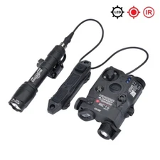 Tactical PEQ-15 Laser Sight IR Light Hunting M600 Flashlight Switch mlok Keymod