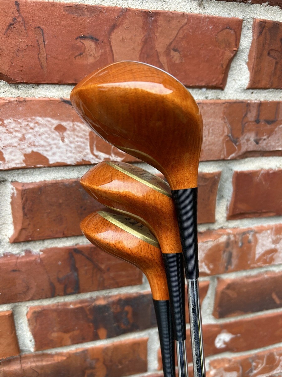 MacGregor Persimmon Wood Set 1,3,4 Super Eye O Magic Tourney