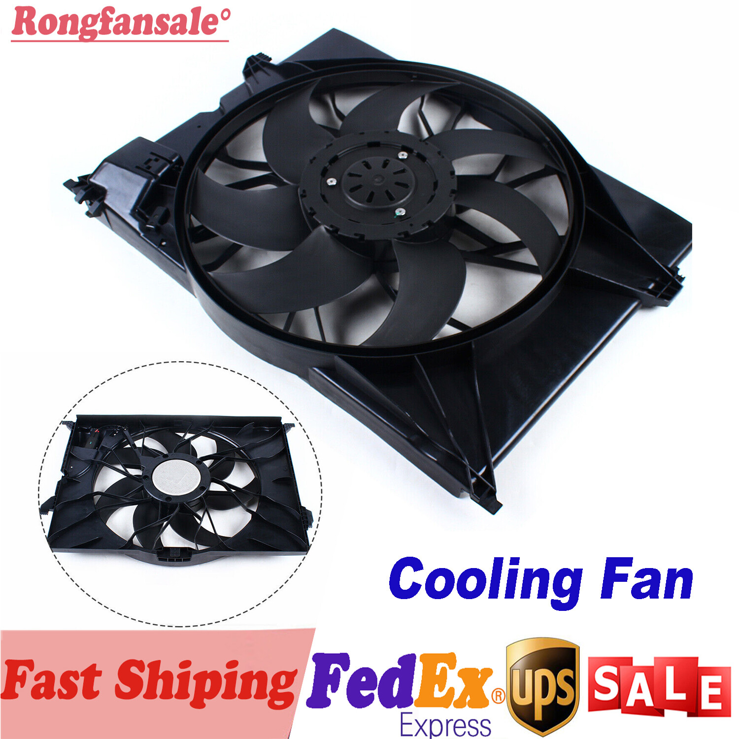 Engine Radiator Cooling Fan Assembly For Mercedes Benz S350 S430 S500 CL500 550