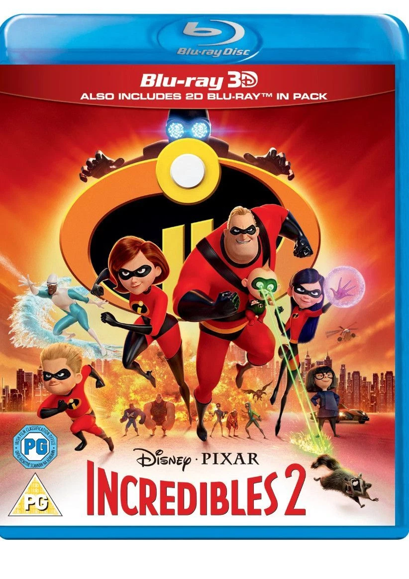Incredibles 2 3D Blu ray Brand New Sealed Free UK P P
