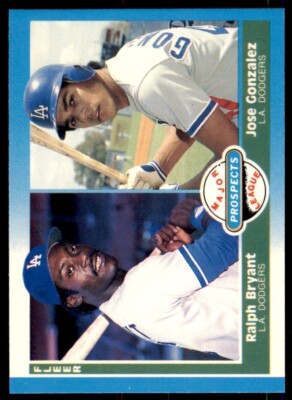 1987 Fleer Glossy Ralph Bryant/Jose Gonzalez Rookie . #649