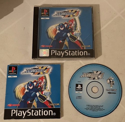 Mega Man X 4 Ps1 Game Great Disk Rare Title Playstation One Ps3 Pal Ebay