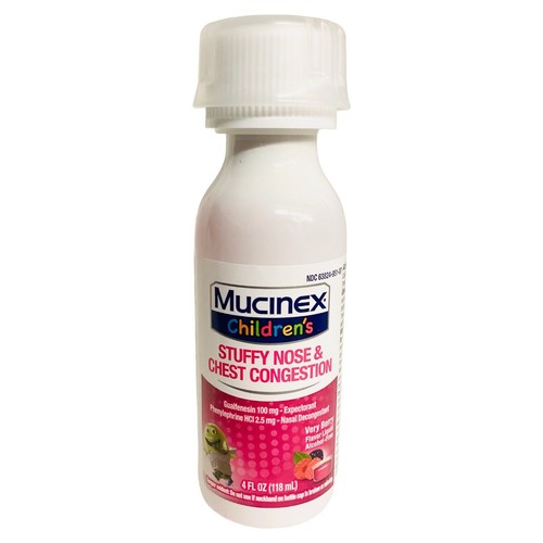 Mucinex Children’s Stuffy Nose & Chest Congestion Very Berry 4 Fl Oz