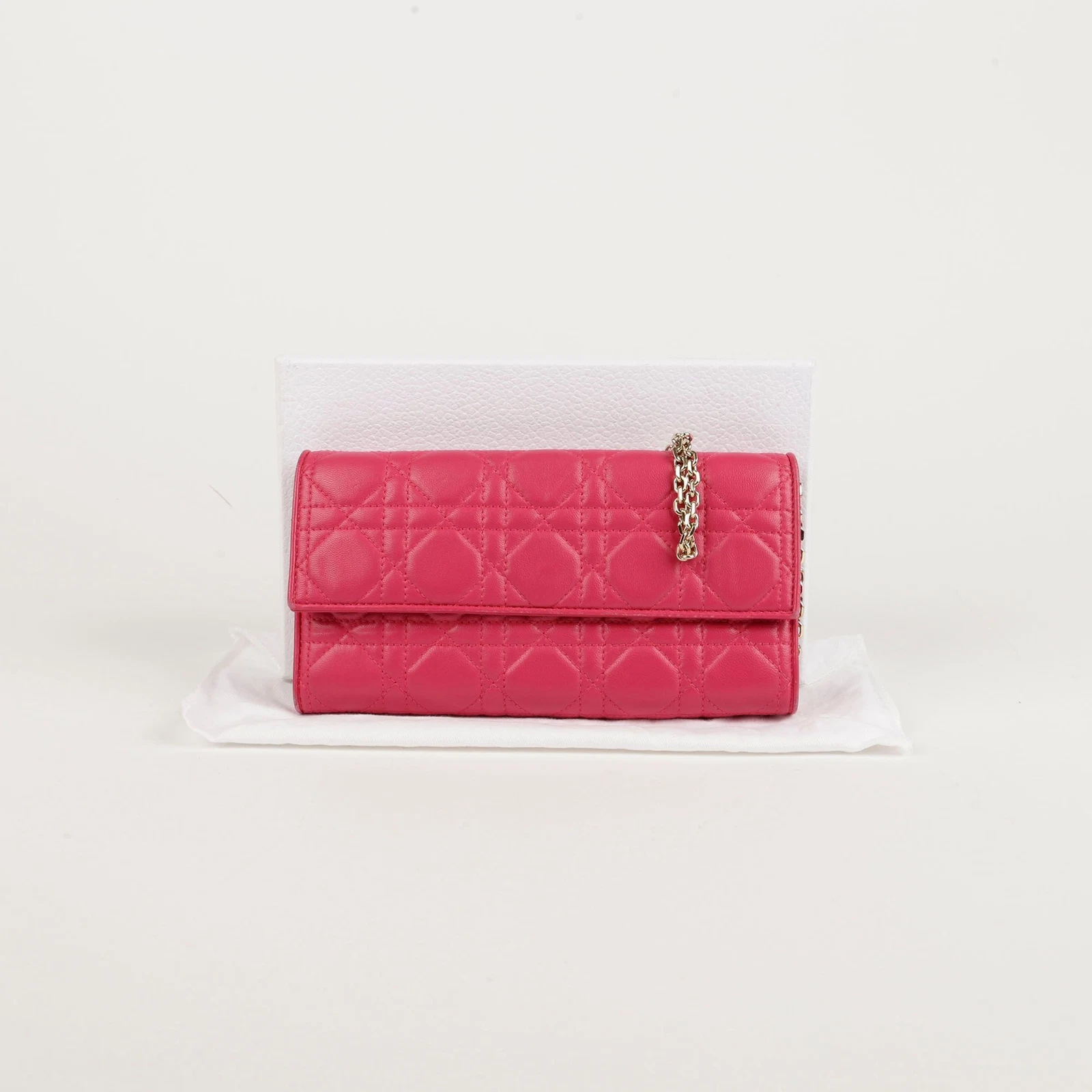 Dior Cannage Chain Wallet Crossbody S0020OCAL 76028895