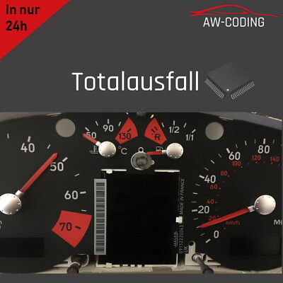 Audi A3 A4 A6 TT Komplettausfall Reparatur Tacho Kombiinstrument Totalausfall