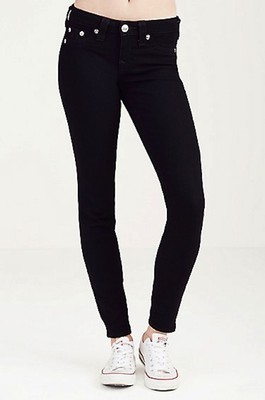 True Religion SUPER SKINNY JEAN Basic Legging in BLACK sz.24 NWT $189 WKKN9BJ9