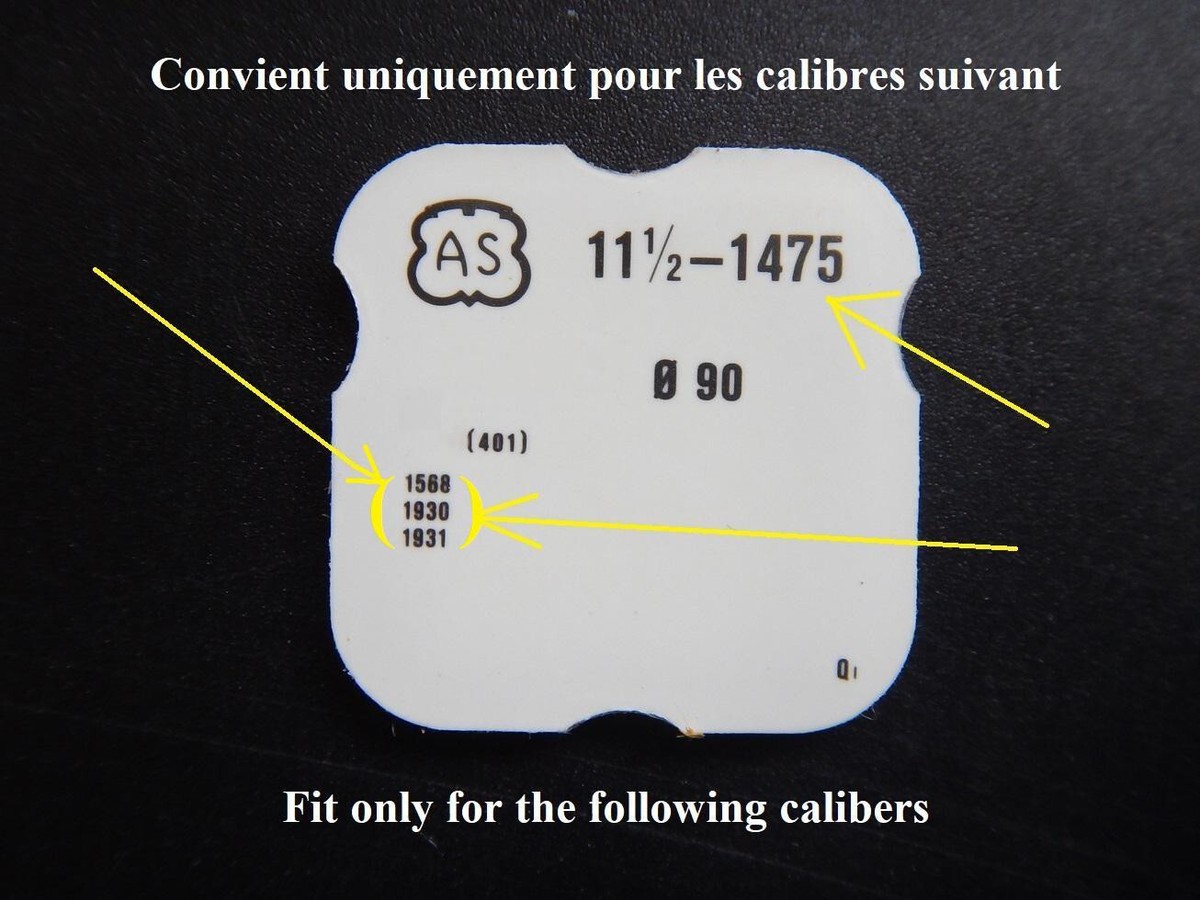 Tige De Remontoir AS 1475 (Time) - Compatible Ronda 916 Et Modèles 1484, 1528, 1568, 1930, 1931