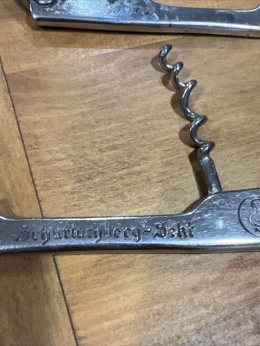 Vintage Original Pair Of Corkscrew & Bottle Openers- Becks Beer & Scharlachberg - Picture 6 of 8