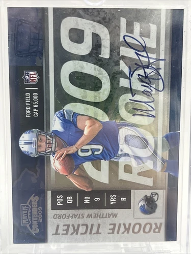 2009 Contenders Rookie Ticket Auto Matthew Stafford RTA