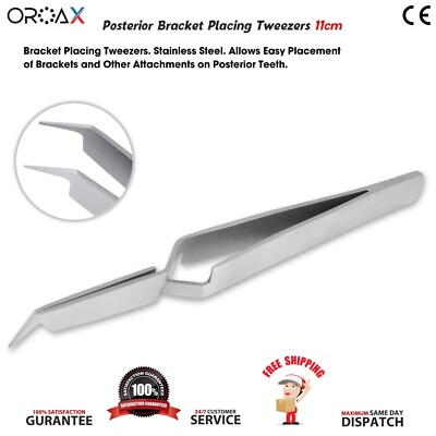 Dental De-Bonding Posterior Bracket Placing Reverse Action Orthodontic Tweezers