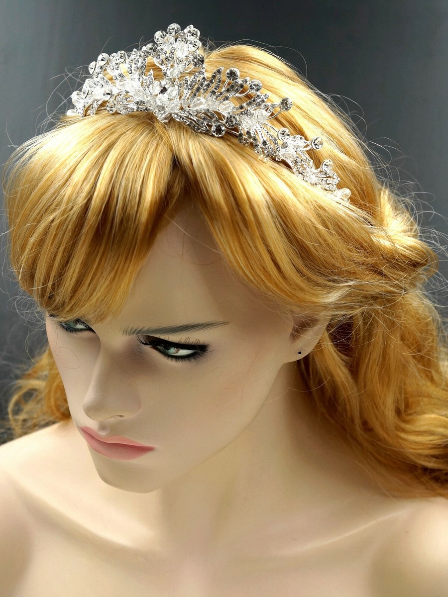 Austrian Crystal Rhinestone Tiara Crown Headband Bridal 