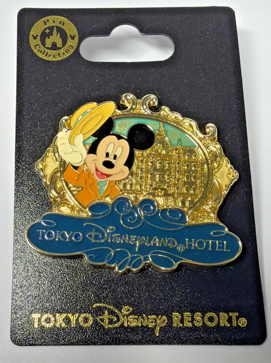 Tokyo Disneyland Hotel Mickey Mouse Pin Badge Official Disney Resort Japan