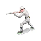 Vintage Marx 6” WW II German Plastic Toy Soldier Figure