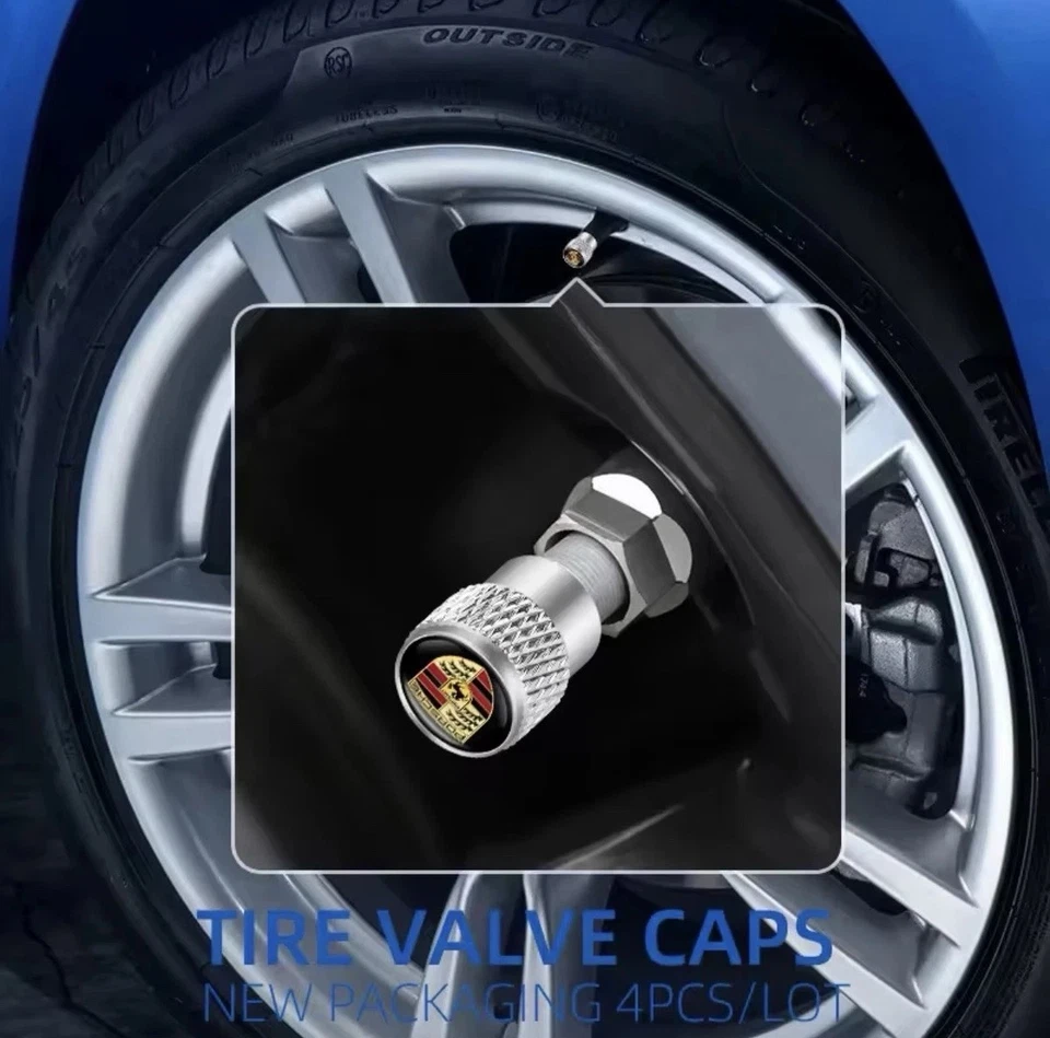 🔥 Genuine Porsche Valve Stem Caps – Official Porsche Merchandise – Set of 4  🔥 - Image 2 of 4