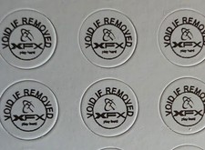 XFX "WARRANTY VOID IF REMOVED" 6mm round tamper proof sticker for XFX Products
