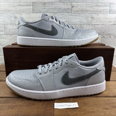 Nike Air Jordan 1 Low Golf Shoes Wolf Grey Iron DD9315‑006 Men's