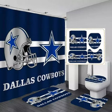 4PCS or Shower only or 3 PCS only, Sports - Football ''Dallas'' Bathroom sets.