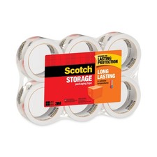 Scotch Moving Storage Tape, 1.88 x 54.6yds, 3 Core, Clear, 6 Rolls/Pack