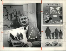 1978 Press Photo Bob Keeshan as "Captain Kangaroo" shows the "Picturepages"