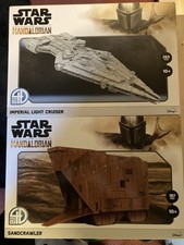 Star Wars Mandalorian 4D Model Kit Bundle: Imperial Light Cruiser + Sandcrawler