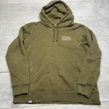 REI Co-op Hoodie Mens S Green Graphic Pullover Made in USA Outdoor Sweatshirt