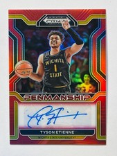 2022 Prizm Draft Picks Basketball Tyson Etienne Red Penmanship Auto /199