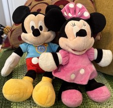 Disney Junior Mickey and Minnie Mouse Plush Set 11" Stuffed Animal Toys