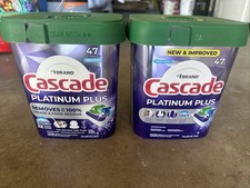 Cascade Platinum Plus Dishwasher Pods, Fresh Scent, 47 Count, Dish Soap, 2 Pack