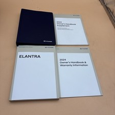 2024 Hyundai Elantra Owners Manual Supplement With Case