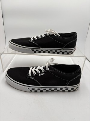 Mens Vans Atwood Checker Sidewall Shoe  Black Size 11
