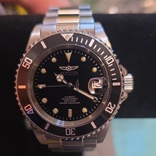 Invicta Pro Diver Men's Automatic Black Dial SS Bracelet 200m Date Watch 89260B