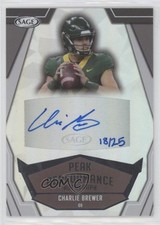 2023 SAGE Low Series Peak Performance Silver /25 Charlie Brewer #PKA-CB Auto 0b2