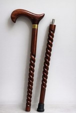 Men-Women-Old People Beautiful Hand Carved Design Wooden Walking Stick Cane