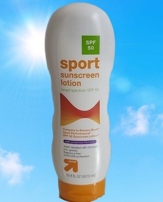 Up & Up Sport Sunscreen Lotion Broad Spectrum SPF 50 10.4 fl oz Exp 06/2027