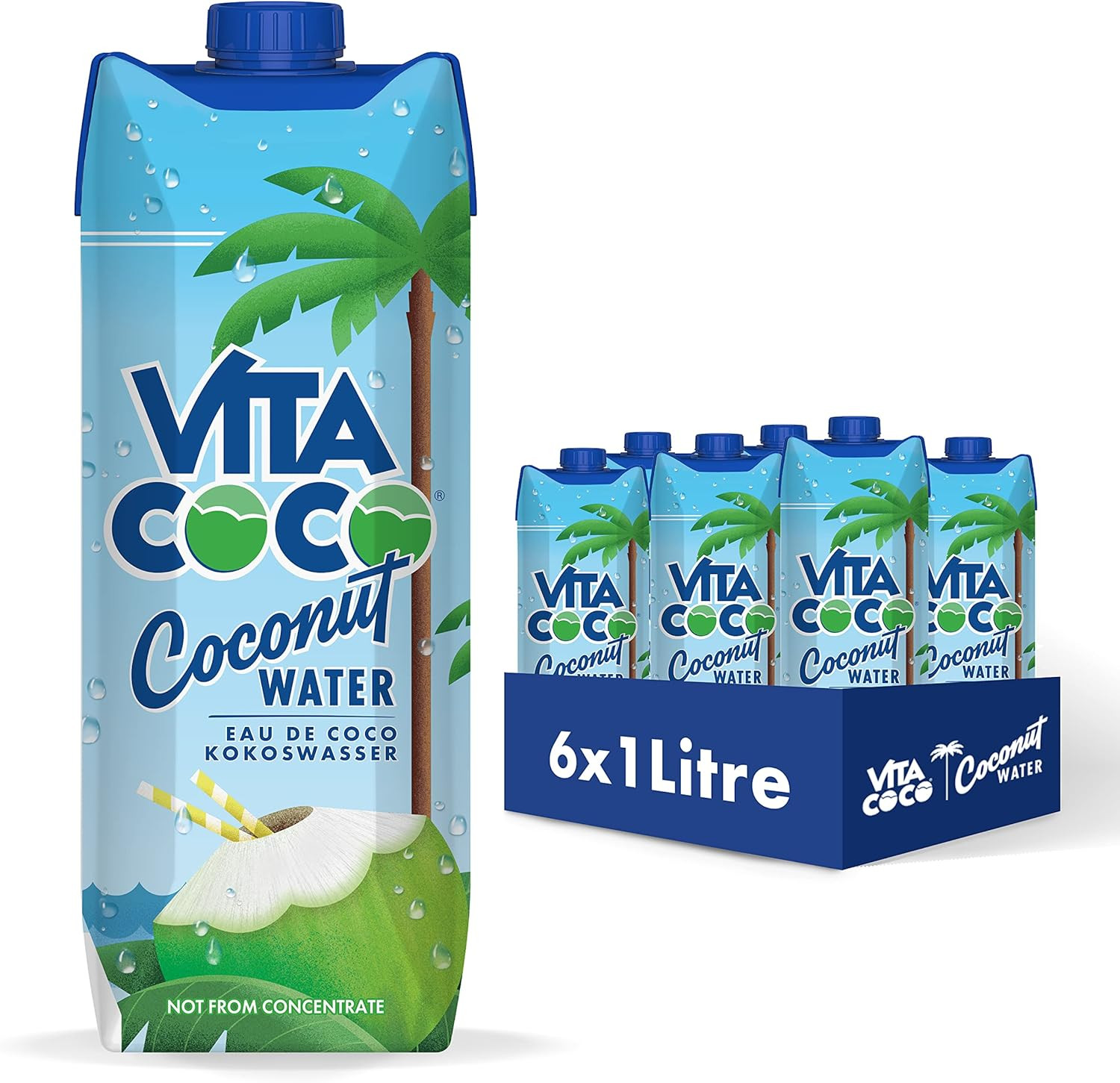 Offerta Acqua Di Cocco Originale 6x1L - Massima Idratazione Isotonica