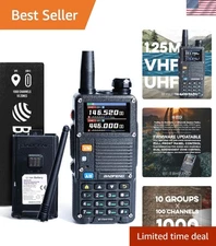 Reliable  Two-Way Radio with NOAA & Custom Zone Control – 100 Mile Range