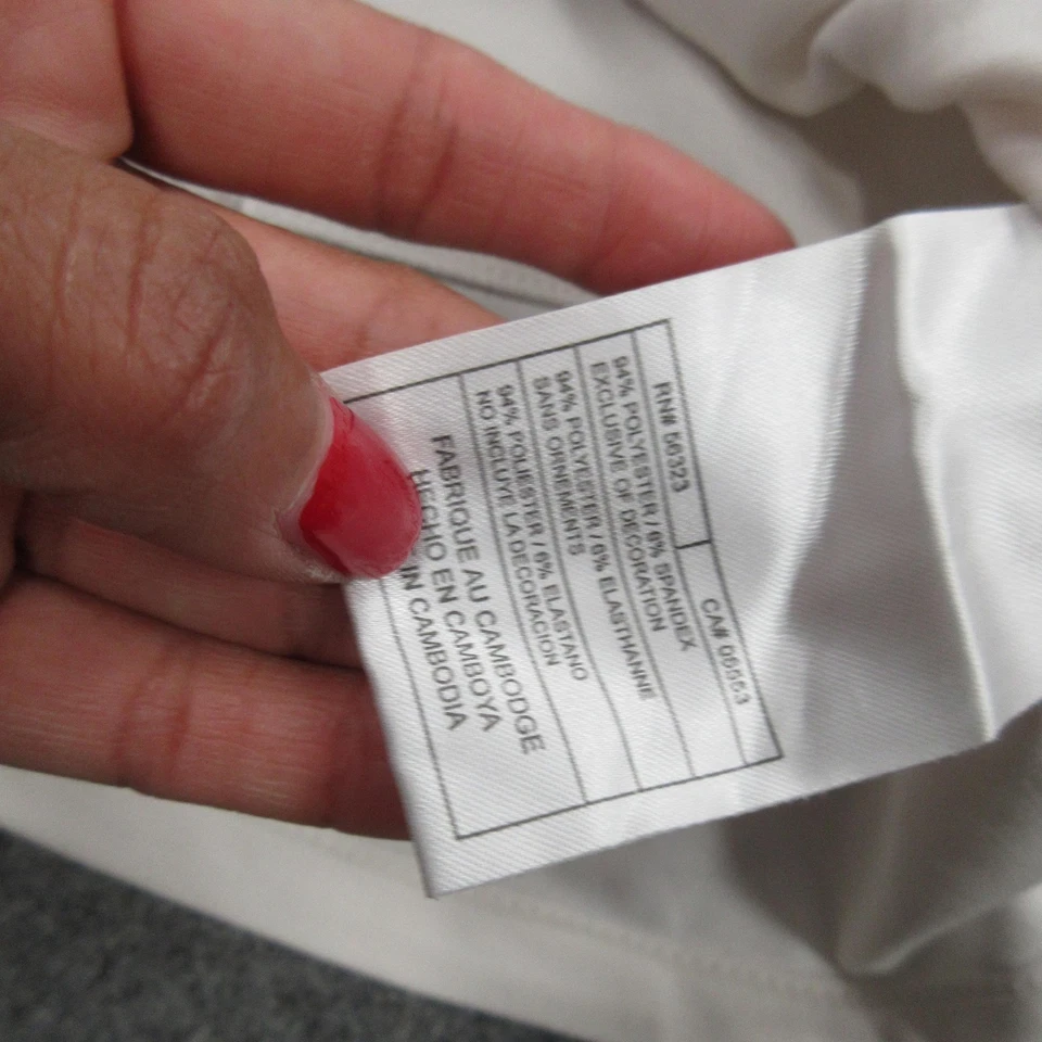 Camiseta de tirantes para correr Nike Dri-FIT talla grande Blanco Rojo Paneles de malla Camiseta deportiva Foto 4 de 4