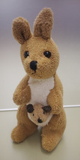 7" Kangaroo with Baby in Pouch Aussie Friends Design In Australia Stuffed Animal