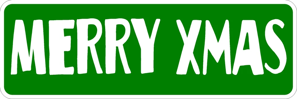 Letrero Feliz Navidad 18"x6" de SSMG Foto 2 de 4