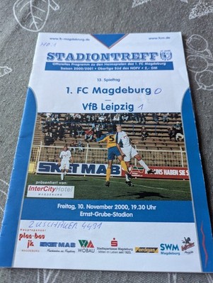 Programm  FC Magdeburg -  VfB Leipzig  Saison 2000/01