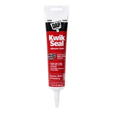 DAP KWIK SEAL Kitchen & Bath Adhesive Caulk: 5.5 fl. oz. tube (Clear)